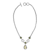 SN-3590-CO1 Sterling Silver Necklace With Peridot Q. Jewelry Bali Designs Inc